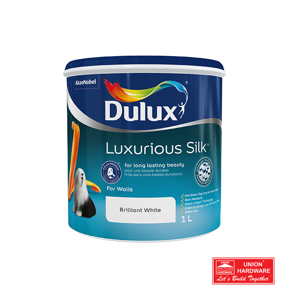 DULUX WASH N WEAR WHITE 1L