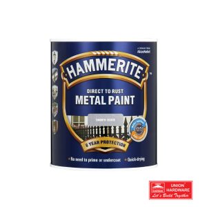 DULUX HAMMERITE SMOOTH SILVER 5LT