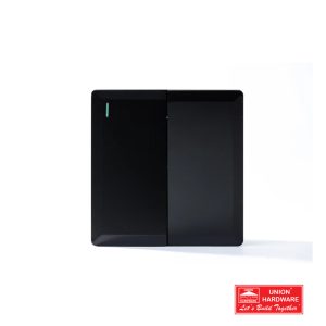 2G 1W PLATE SWITCH BLACK