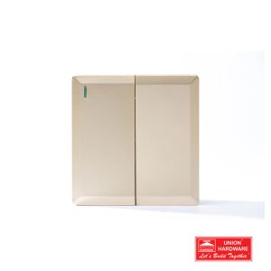 2G 1W PLATE SWITCH GOLD