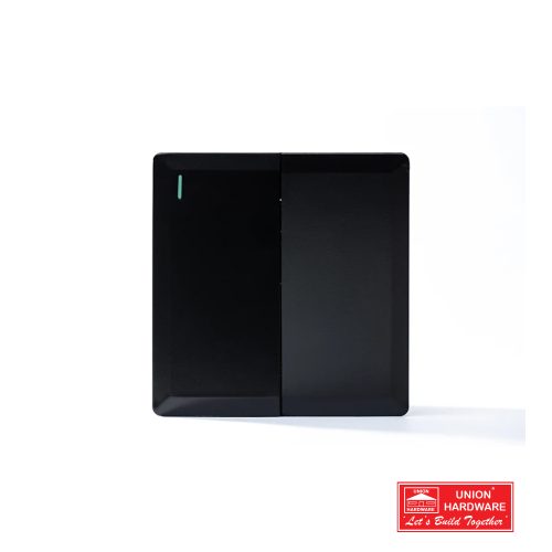 2G 2W PLATE SWITCH BLACK