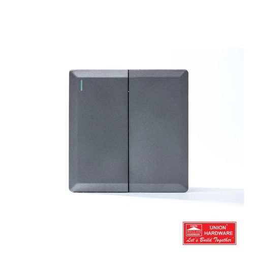 2G 2W PLATE SWITCH SILVER