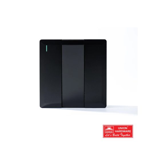 3G 1W PLATE SWITCH BLACK
