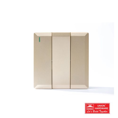 3G 2W PLATE SWITCH GOLD