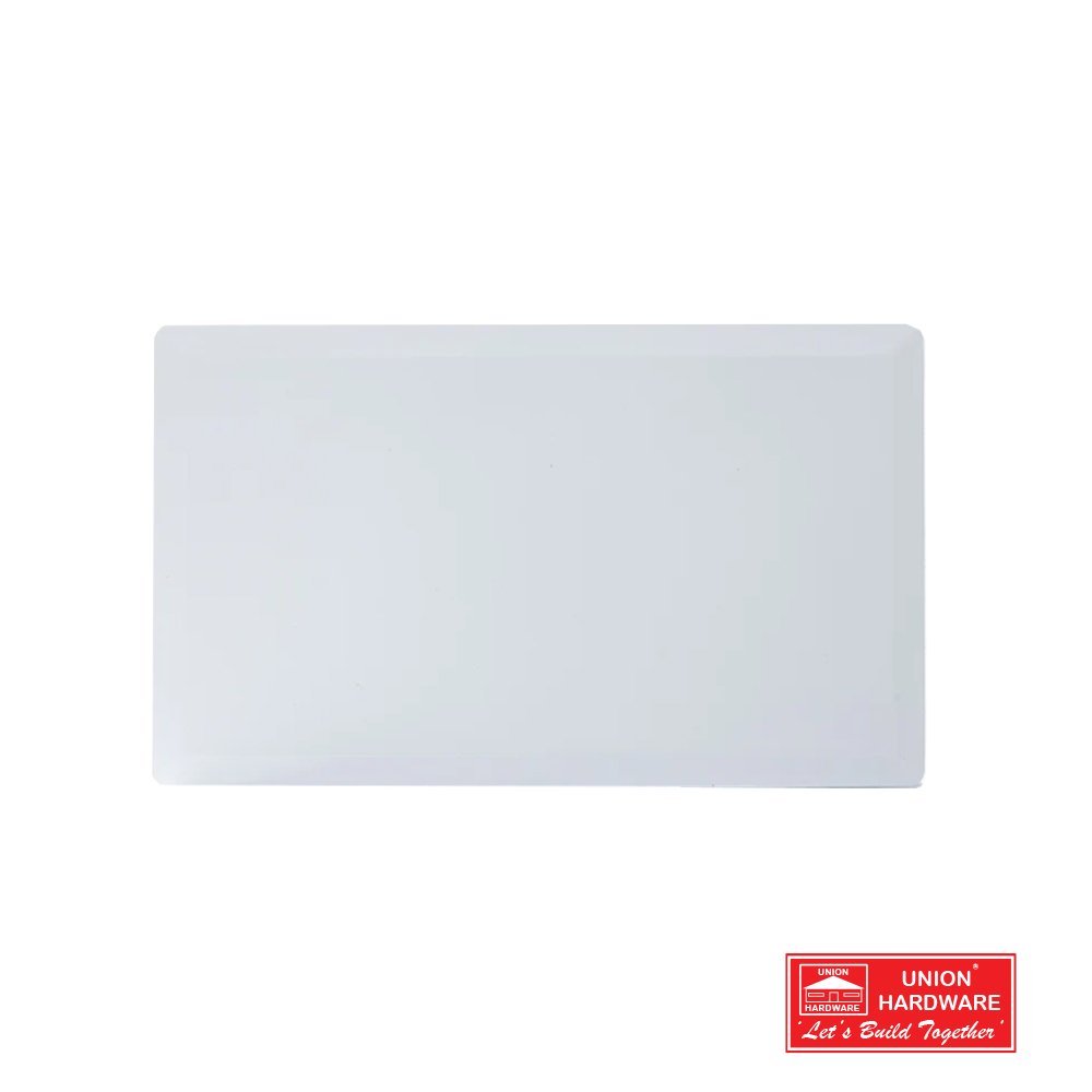 3X6 BLANK PLATE WHITE