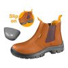INGCO SAFETY BOOTS SLIP ON SIZE 7 BROWN