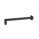 MES SQUARE SHOWER ARM BLK 400MM