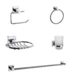 HC SQR SQU5PC 5 PIECE BATH ASSESSORY SET