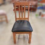 BZ FURNITURE LEATHER DINING CHAIRS , BLA