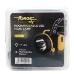 FORGE LED RECHARGEABLE HEAD LAMP LIT 1