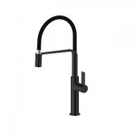 MES VOLANTA DOUBLE BLACK SINK MIXER DECK