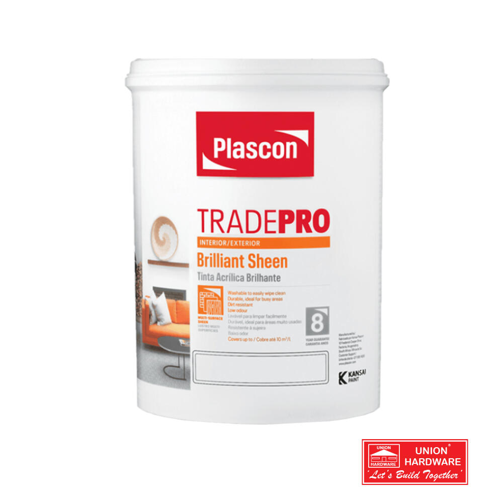 PLASCON TRADEPRO BRILLIANT SHEEN WHITE 20LT
