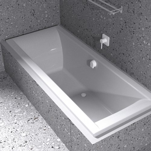 ASP TURIN DROP IN BATH 1700X460MM WHITE