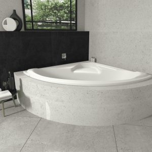 ASP ADELAIDE CORNER DROP IN BATH 1500X520MM WH