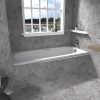 ASP ARUBA DROP IN BATH WHI 1700X420MM WT HANDLES