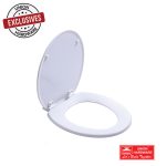 HC TOILET SEAT WHITE MDF NYLON HINGE
