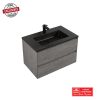 CC ENZO MATT BLK BASIN CONCRETE VANITY 800MM