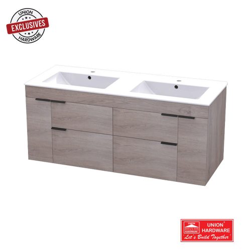 MONTERO VANITY BASIN 1200 4 DRAW 2 DOOR M OAK
