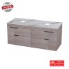 MONTERO 1200M OAK VANITY N POLARIS TOP EXCL BASIN