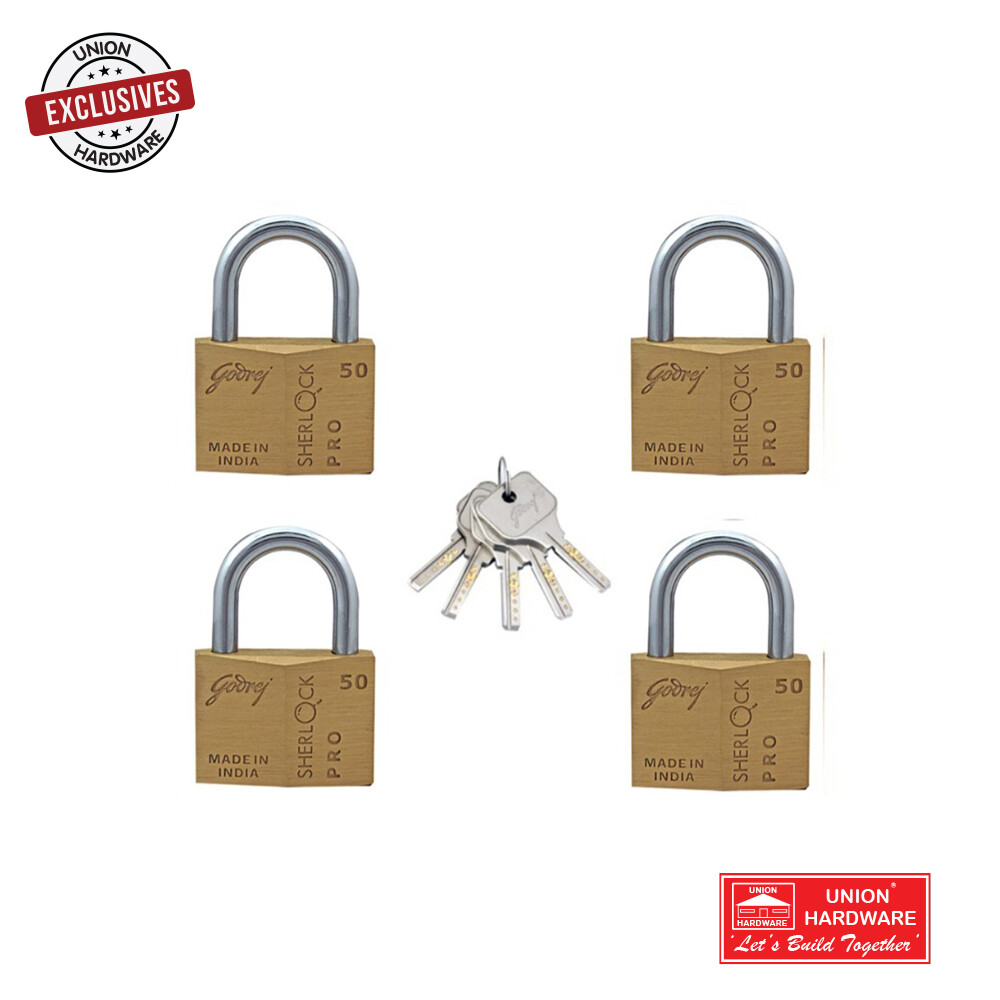 GD 50MM SHER PADLOCK PRO 4IN1 CK EB 7195