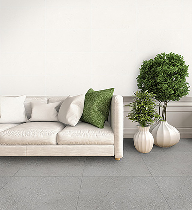 interior with white sofa. 3d illustration