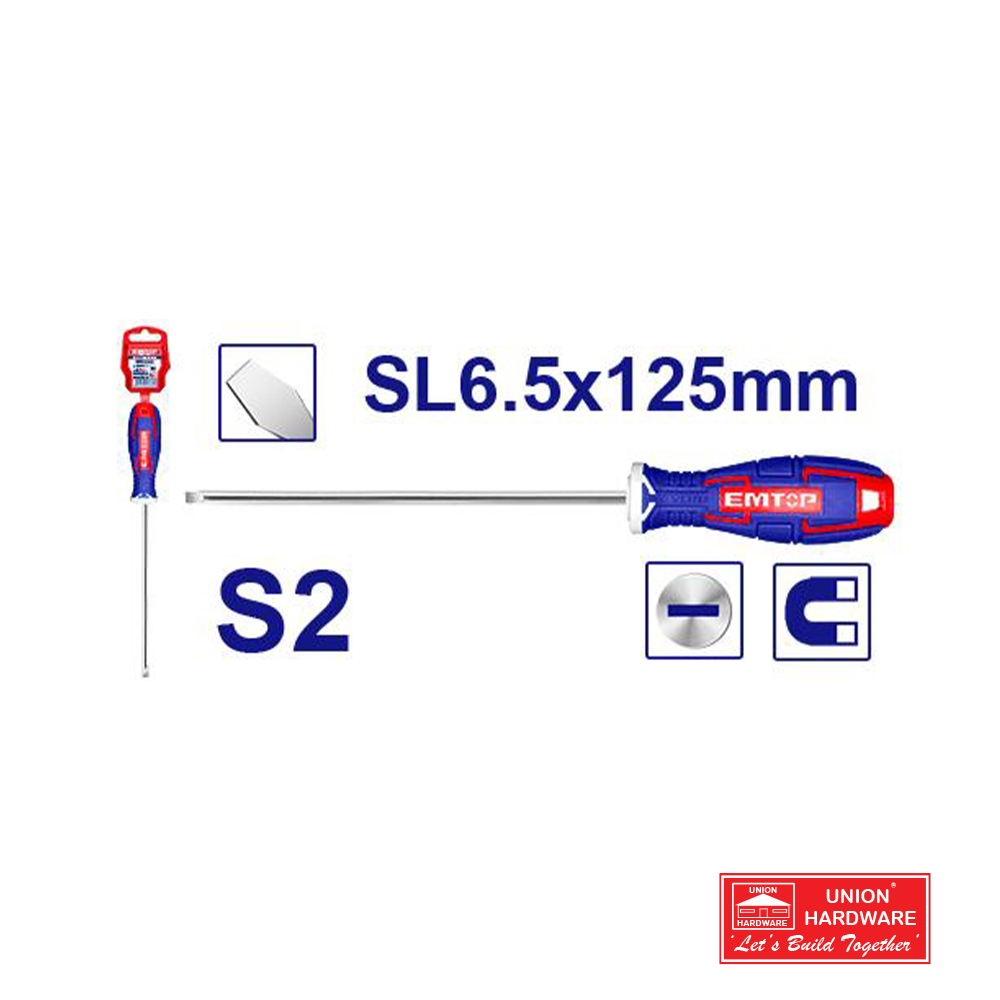 EMTOP FLAT SCREWDRIVER 6X125 MM