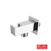 MES EDGE MIELA CHROME SQR WALL OUTLET & CRADLE