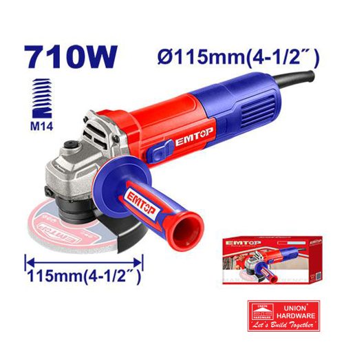 EMTOP ANGLE GRINDER 115MM 710W