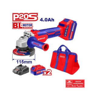 EMTOP CORDELESS ANGLE GRINDER 115MM 1200