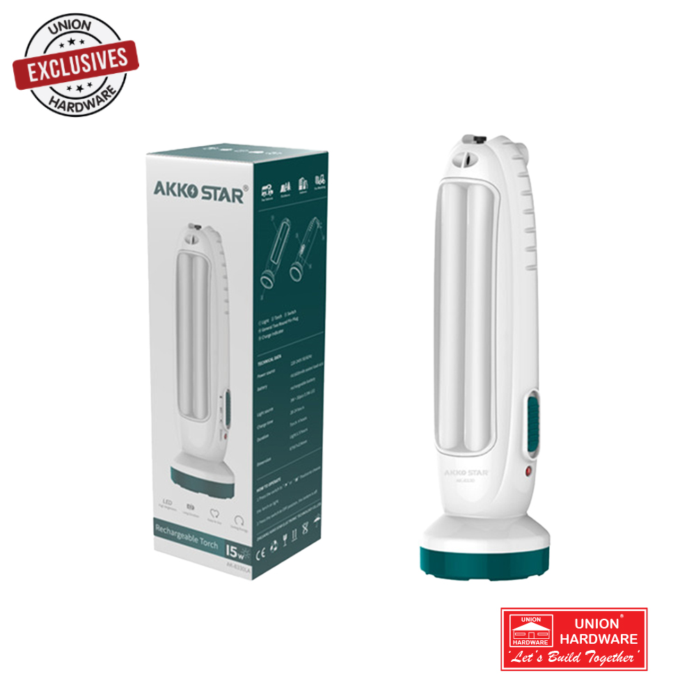 AKKOSTAR 8110 1W 5W RECHARGEABL TORCH 65