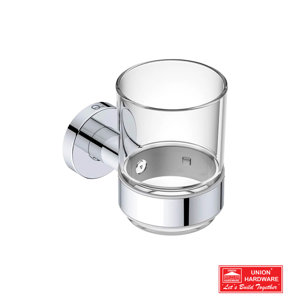 BB 2332 GLASS TUMBLER WITH HOLDER CHR