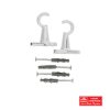 KC CHROME CAFE PLASTIC BRACKET 2 P/PACK