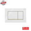 GEBERIT SIGMA30 ACTUATOR PLATE WHITE N GOLD DUAL