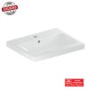 GEBERIT ICON LIGHT WASHBASIN  60X48CM WT TAP HOLE