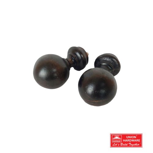 KC SHERWOOD DARK BALL FINIAL 35MM 2 P/PACK