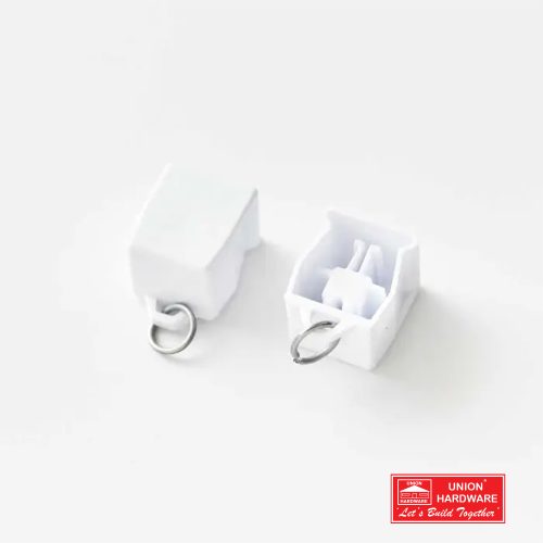 KC END CAP ROLLO WHITE 2 P/PACK