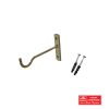 KC BRASS 25MM METAL HOOK BRACKET 2 P/PACK
