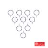 KC CHROME CAFE RINGS 32MM 10 P/PACK