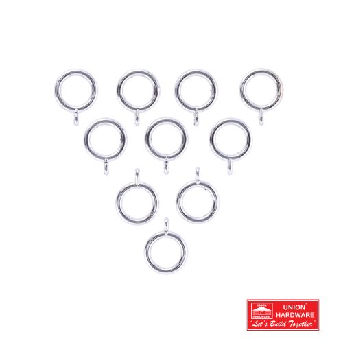 KC CHROME CAFE RINGS 32MM 10 P/PACK