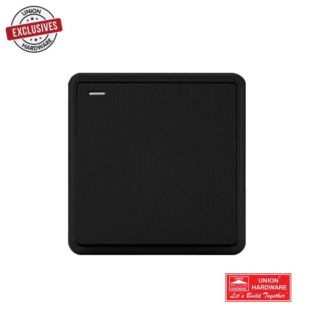 AKKOSTAR 1 GANG 1 WAY SWITCH BLACK