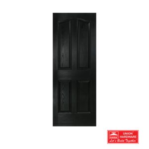 FLUSH DOOR MB DM 4 PANEL ARCH  BLACK