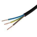 CABLE   FLEX 3 CORE   BLK   1 5MM  PER M