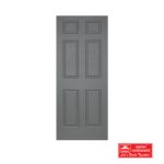 FLUSH DOOR MB DM 6 PANEL GREY