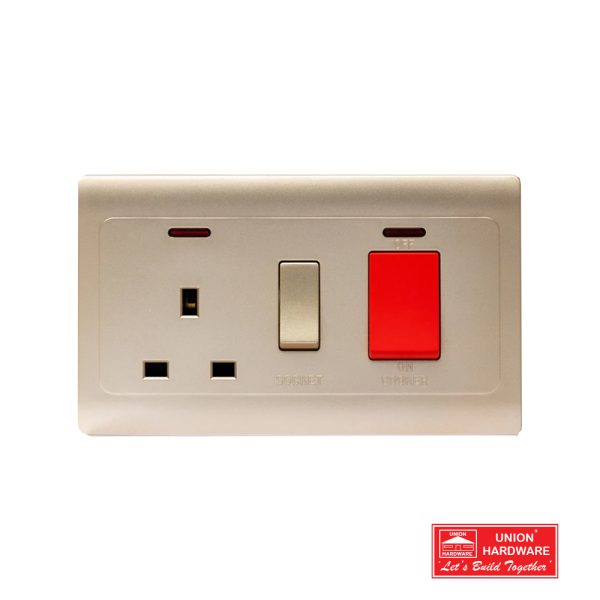 S7044G COOKER SOCKET WITH NEON GOLD 600x600