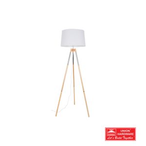 BST SL084CH WHITE WOOD N POLISHED CHROME